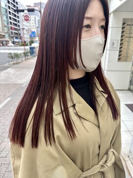 インビテーション(invitation) 姫ライン・姫カット・ロング・レッドブラウン