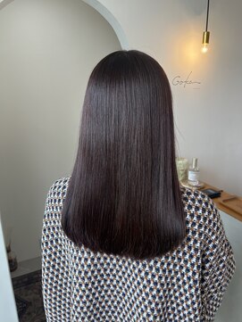 ゴカン(Gokan) ロングボブ×チョコレートブラウン／shiho