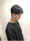 センター分け/メンズカット/刈り上げ