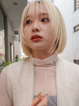 ミンクス渋谷スマートサロン(MINX shibuya smart salon) 魅力倍増カール シアーカラー ショート 姫カット ダークアッシュ