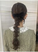 《Ami》編みおろしヘア/結婚式ヘアセット/大宮/エアリーロング