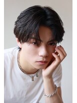 ソイクフ 四条大宮店(SOY-KUFU)&nbsp;MEN'S HAIRダークアッシュのウルフカルマパーマ