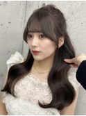 ☆ハーフアップアレンジ 結んでも可愛いお顔まわりカット☆