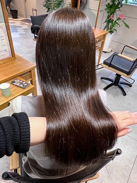 アイノアシェール 西宮(AInoa Cher) 【極上の髪質改善】プレミアムストレートエステ/艶髪ロング