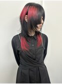 ウルフカット＋エンジェルリングカラー