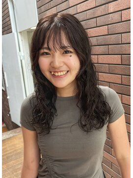 キー(kii) ラベンダーカラー/くりっとロングパーマ