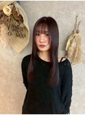 レッド×顔まわりレイヤー