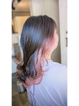 イコウヘアデザイン(icou hair design) ペールピンク☆インナーカラー