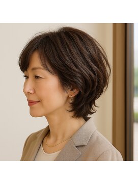 スープレックス ヘアーデザイン(SOUPREX HAIR DESIGN) レイヤーショート大人ボブ　20代 30代 40代 50代 60代