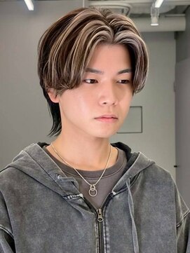 エニフォーイーストハム(Eni for eastham) メンズカラー/ハイライト/マッシュ/センターパート