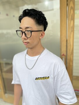 ヘアーサロン グラブ(hair Salon grab) フェード×ナチュラルパーマ