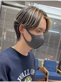 黒髪に映えるメッシュキャップハイライト