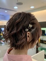オフ(off)&nbsp;ボブヘアセット|編み込みアレンジ|結婚式|お呼ばれ|推し活