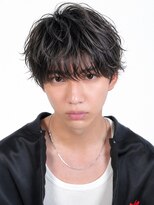 オーシャントーキョー ホワイト 原宿(OCEAN TOKYO WHITE)&nbsp;無造作ラウンドマッシュウルフ黒髪シャドウパーマゆるめパーマ