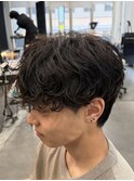奈良シャドウパーマルーズパーママッシュ波巻きスパイラル
