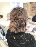ウェーブハーフアップ☆
