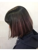 【ALIVE吉祥寺】ボブ×スモーキーピンクグラデーション◎