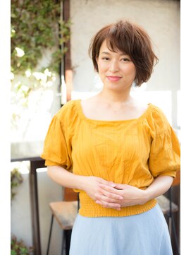 アドラーブル 長岡リップス旭岡店(adorable) 30代40代50代☆小顔ワンサイドショートでエレガント