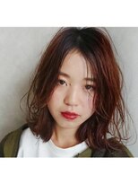 ロンド(RONND)&nbsp;フェミスト切りっぱなしロブ×アプリコットオレンジ