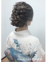 ヘアーアンドメイク ディライト(Hair&Make Delight)&nbsp;着物のアップスタイル