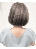 ハイライト×切りっぱなしボブ