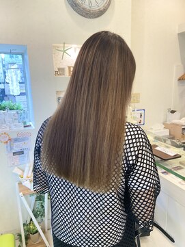 エクリフルール(equri fleur) 【ケアブリーチ】　ハイライトグラデーションカラー