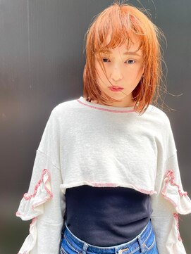 ヴェイン 渋谷(vain) 外国人風オレンジへア