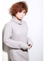 アディクト 東陽町西口(addict)&nbsp;大人可愛いくるくるカール＿ショート＿ダークベージュ［東陽町］