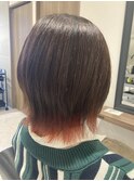 インナーカラー×ナチュラルウルフ