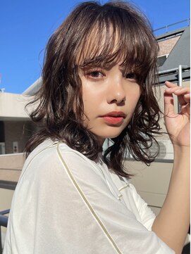トリコ ショップアンドヘアサロン(tricot shop hair salon) 小顔にみせるミディアムレイヤー