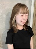 顔周りデザインカラーなミディアム