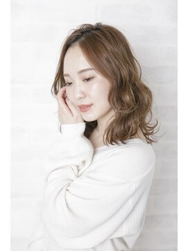 アフロディーテ 銀座(APHRODITE GINZA) 黒髪/グレーベージュ/レイヤーロング/前髪パーマ/銀座