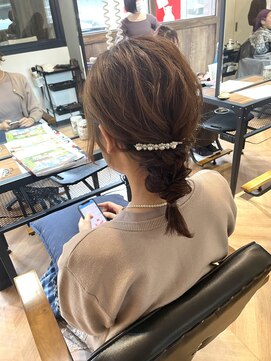 フラクト(FLact) お呼ばれヘア編みおろしアレンジ
