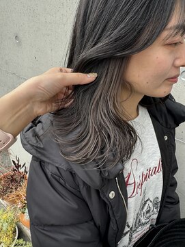アチーブ ヘア デザイン(achieve hair design) まろやかイヤリングカラー10代20代立体感グレージュゆるふわ