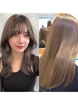 オリンテ バイ レシッド 表参道(orente by rcid) 酸熱ストレート顔まわりカット韓国ヘアシアー髪質改善カラー