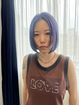 エマ(emma) 透け感!!ネイビーラベンダー!