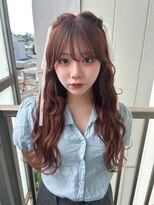 ハーフツイン/ヘアセット/ヘアメ/ヘアアレンジ/ハイトーンカラー