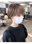 丸みショート ショート 熊本ショート 熊本美容室 ruen 右田莉奈