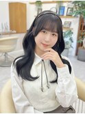 黒髪/ボブルフ/ネビージュ/小顔/ワンレン/仙台/髪質改善/前髪