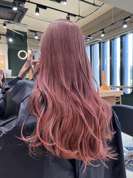 エイト 難波店(EIGHT namba) ピンクベージュ　ハイトーン　【店長　山本】