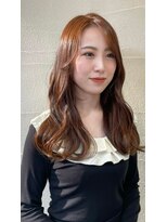 モリグリーン(MORI GREEN)&nbsp;◆秋カラーロング【アプリコットオレンジ】暗めカラー