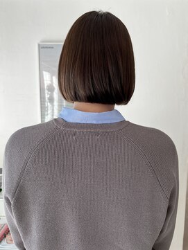 ニュイ(NUIT) ダブルカラーミルクティーベージュカラーケアブリーチ韓国ボブ