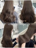 ブリーチなしcreamyベージュ