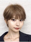 ハンサムショート/金髪/ミルクティーベージュ/ことりベージュ