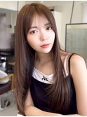 美髪レイヤーカット/顔まわりレイヤー/くびれミディアムレイヤー