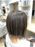 白髪ぼかし/ハイライトカラー/カラー/透明感/ハイライト/大宮