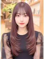 ルエ(rue)&nbsp;ハイレイヤー/ロングレイヤー/ピンクラベンダー/ロングウルフ