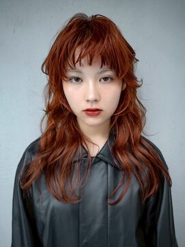 ギークス(GEEKS) 【GEEKS渋谷】ミディアムレイヤー/ウルフ/20代30代/ワンブリーチ