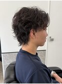 海外風メンズパーマ