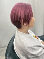 シャムオーツー 国分寺(CHAM:O2)&nbsp;くびれショートピンクカラー/ブリーチ/